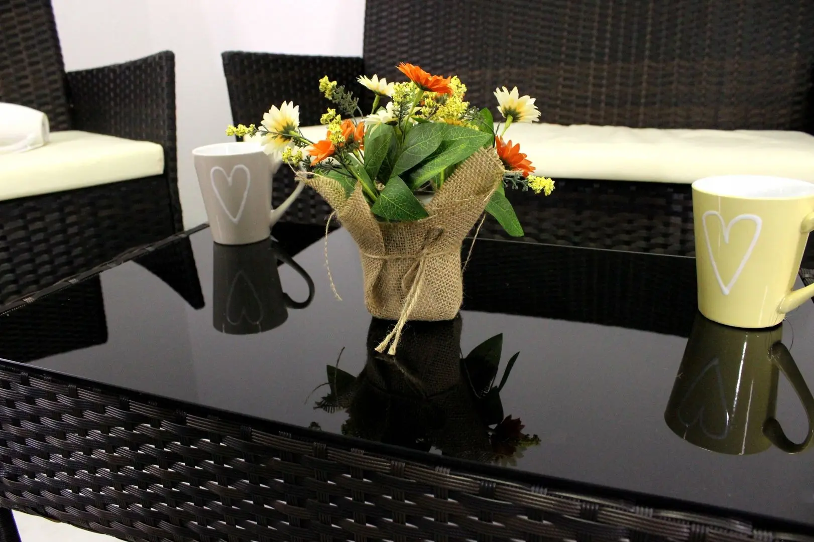 Set mobilier de gradina GardenLine SAD1408 (Brown/Cream) - 3