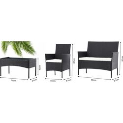 Set mobilier de gradina GardenLine SAD3477 (Grey) Thumb