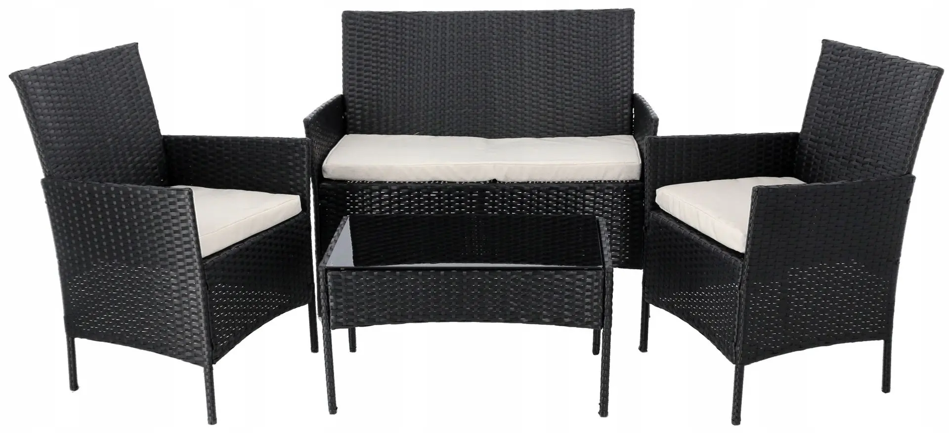 Set mobilier de gradina GardenLine SAD3952 (Black/Beige)