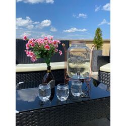 Set mobilier de gradina GardenLine SAD3952 (Black/Beige) Thumb