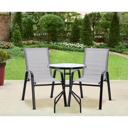 Set mobilier de gradina GardenLine SAD5901 (Grey/Black)