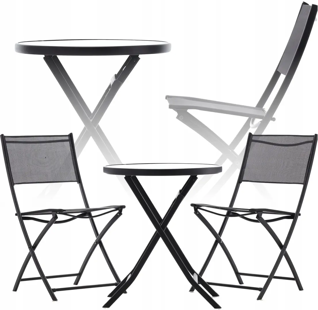 Set mobilier de gradina GardenLine SAD6643 (Black)