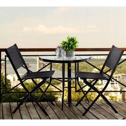 Set mobilier de gradina GardenLine SAD7132 (Black) Thumb