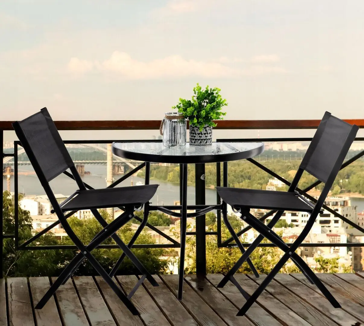 Set mobilier de gradina GardenLine SAD7132 (Black)
