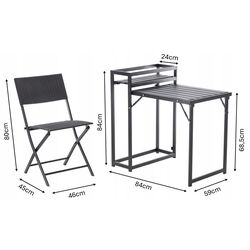 Комплект садовой мебели GardenLine SAD8038 (Black) Thumb