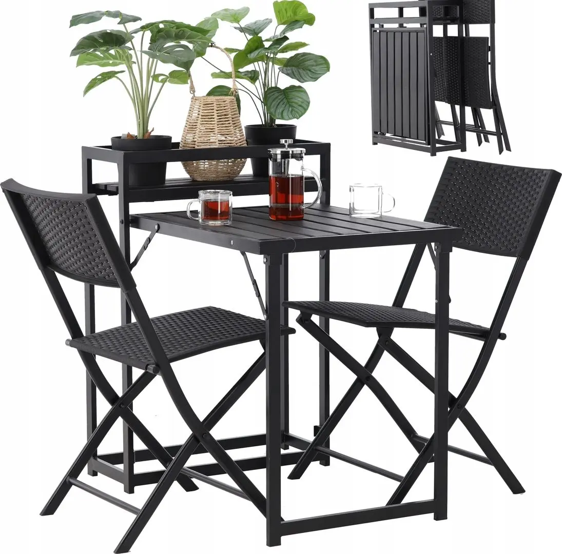 Комплект садовой мебели GardenLine SAD8038 (Black) - 6