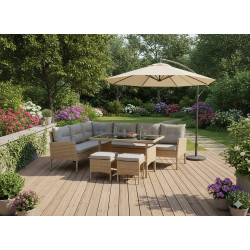Set mobilier de gradina GardenLine SAD9576 (Beige/Grey) Thumb