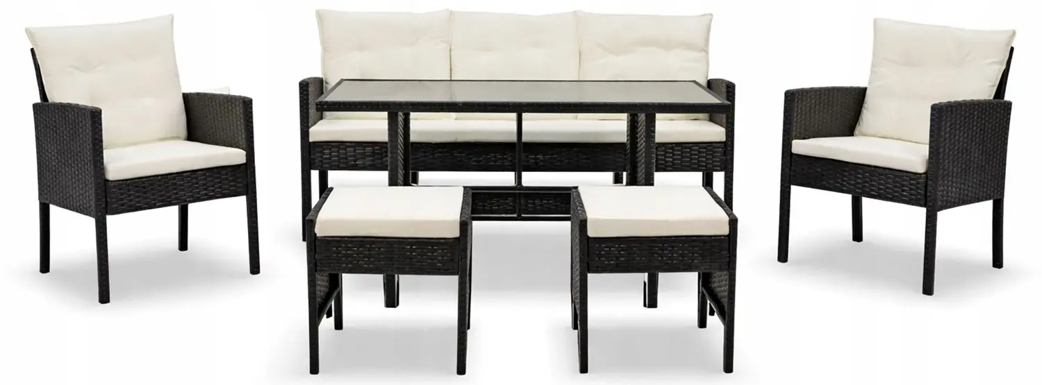 Set mobilier de gradina GardenLine SAD9583 (Black)