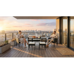 Set mobilier de gradina GardenLine SAD9583 (Black) Thumb