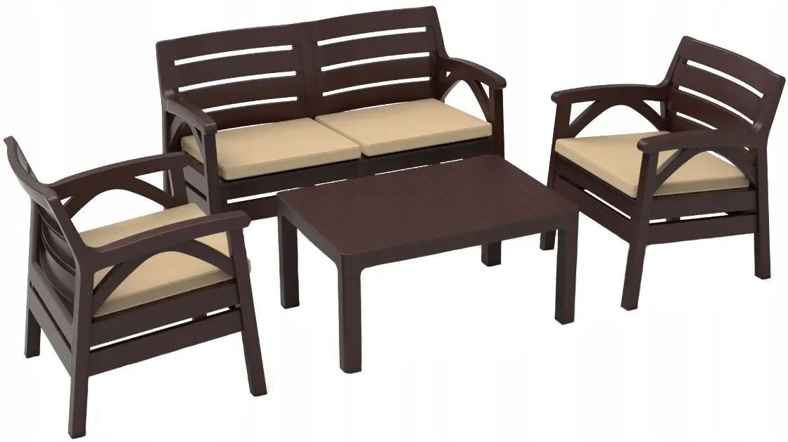 Комплект садовой мебели GardenLine Santana KAS0868/1 (Brown/Beige)