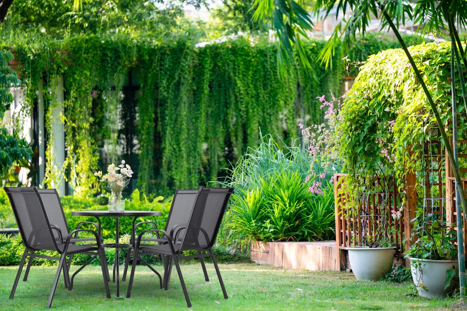 Set mobilier de gradina GardenLine TIH3377 (Black)