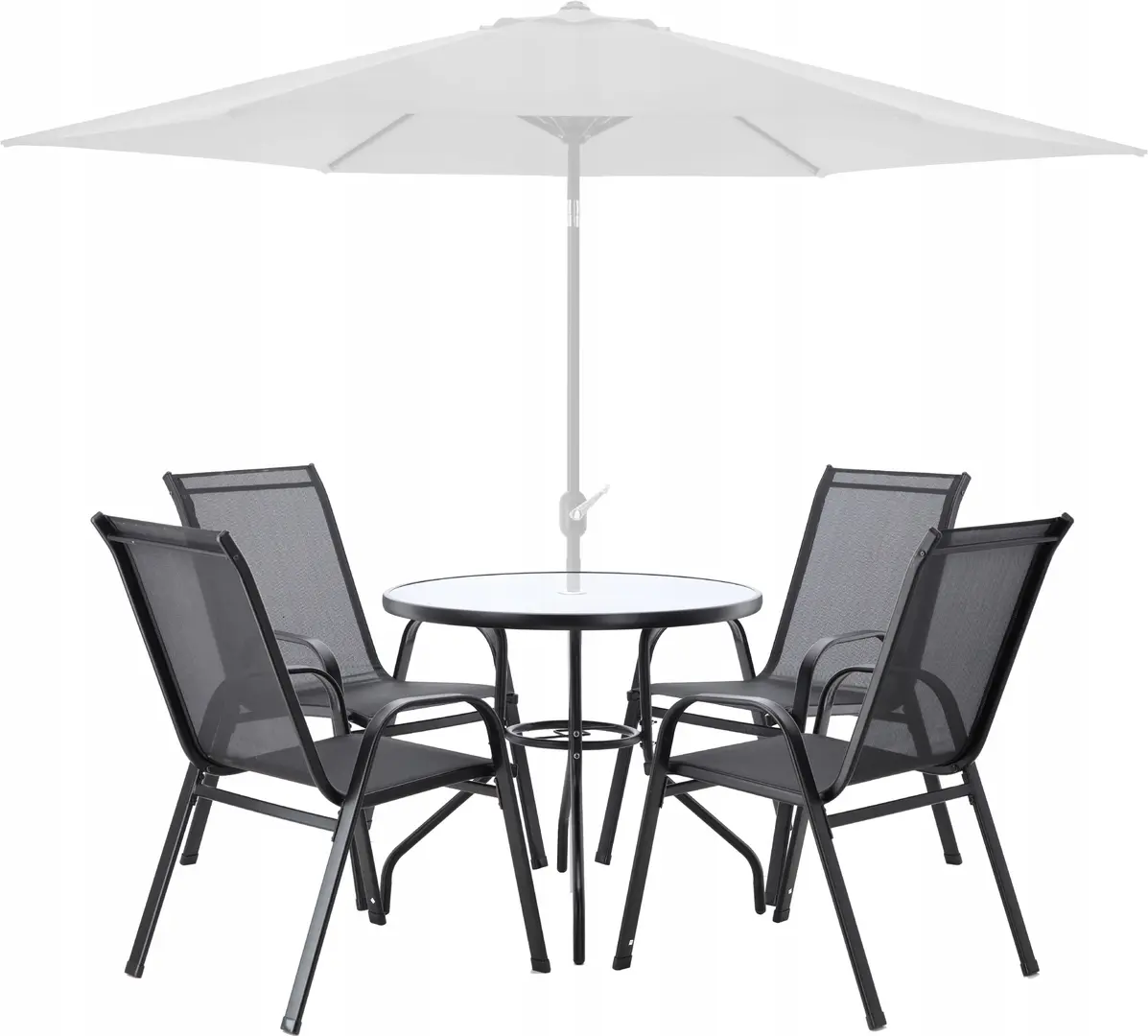 Set mobilier de gradina GardenLine TIH3377 (Black)