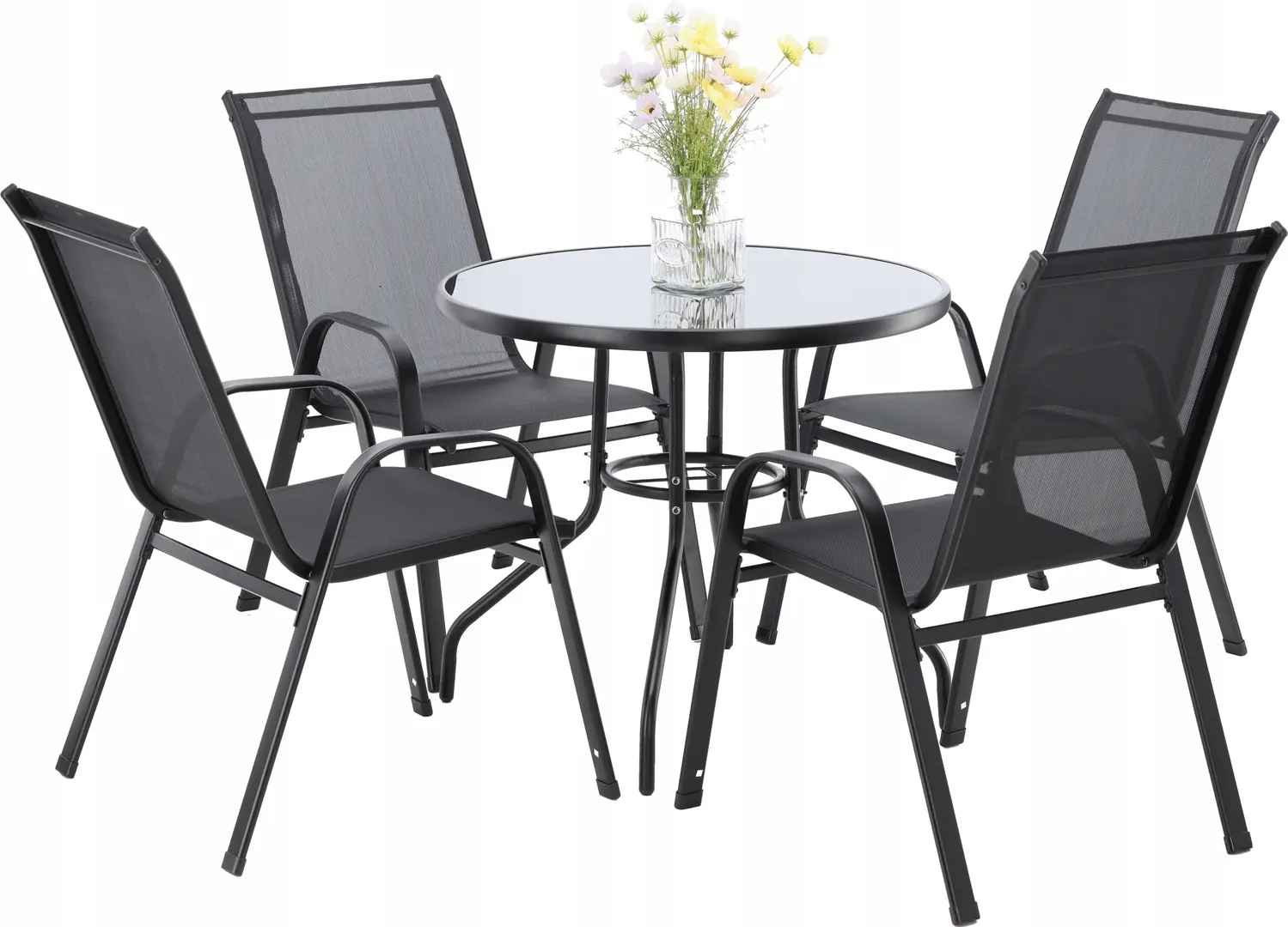 Set mobilier de gradina GardenLine TIH3377 (Black)