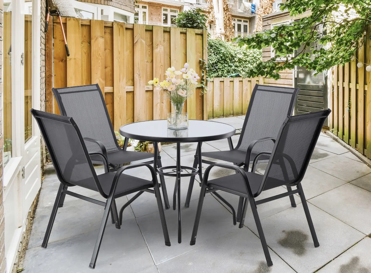 Set mobilier de gradina GardenLine TIH3377 (Black)