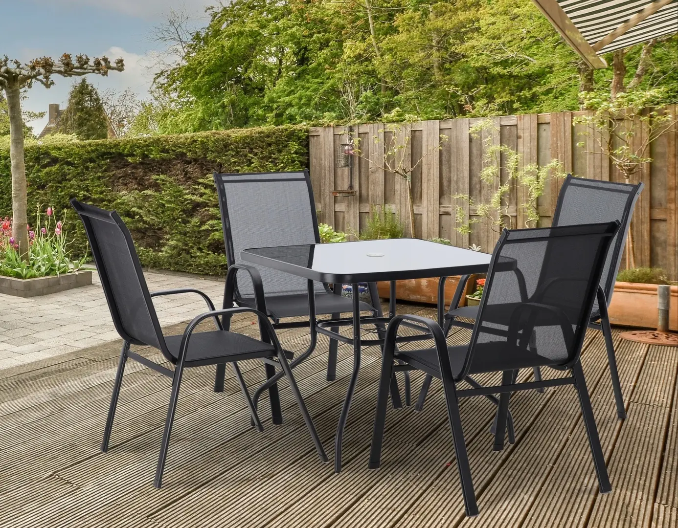 Set mobilier de gradina GardenLine TIH3384 (Grey)