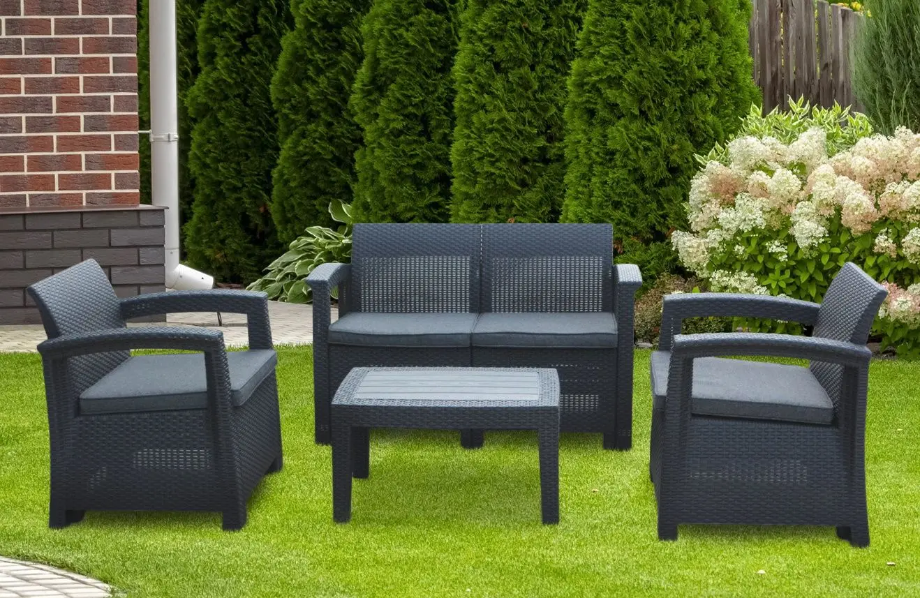 Комплект садовой мебели GardenLine ZUM6454 (Anthracite)