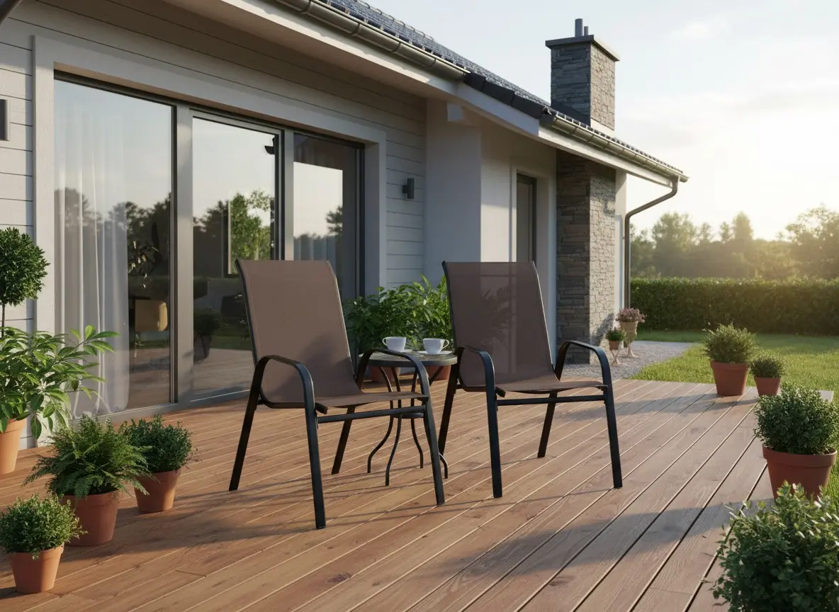 Set scaune de gradina GardenLine TIH1649 (Brown)