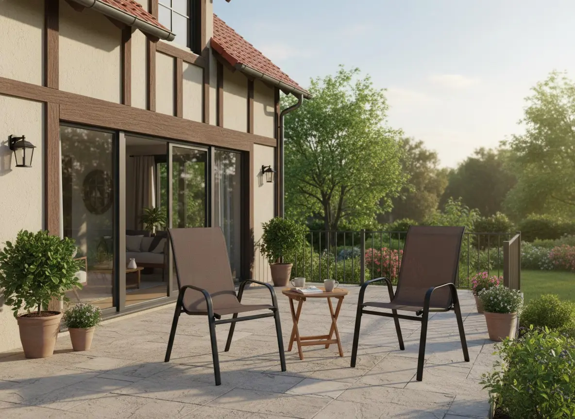 Set scaune de gradina GardenLine TIH1649 (Brown)