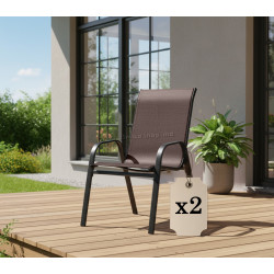 Set scaune de gradina GardenLine TIH1649 (Brown)