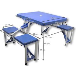 Набор складной столик GardenLine 4OS 2712 (Blue) Thumb