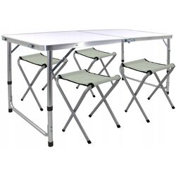 Set masa plianta GardenLine OXE8211 (White/Inox)