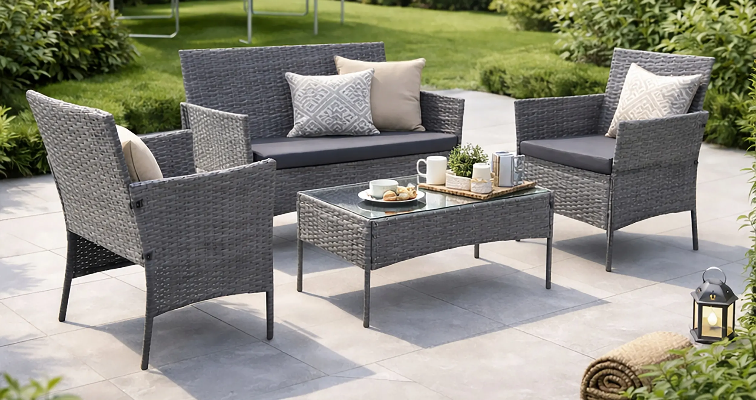 Комплект садовой мебели Gardlov 26907 (Anthracite) - 9