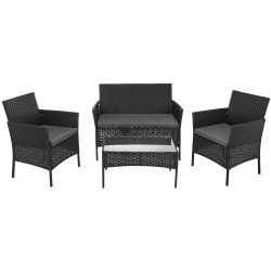 Комплект садовой мебели Gardlov 26908 (Black/Gray) Thumb