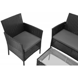 Комплект садовой мебели Gardlov 26908 (Black/Gray) Thumb