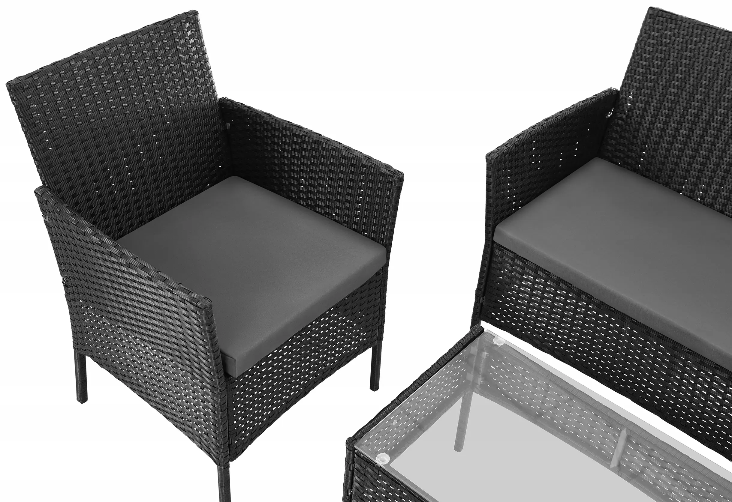 Комплект садовой мебели Gardlov 26908 (Black/Gray) - 4