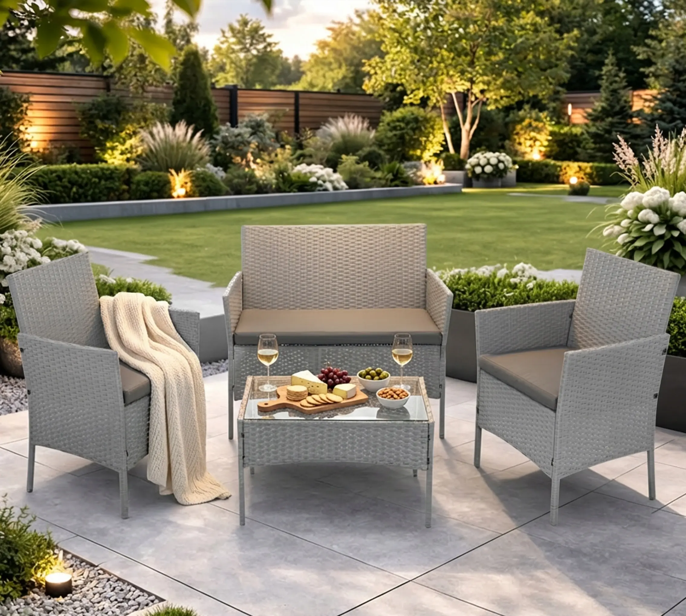 Комплект садовой мебели Gardlov 26910 (Gray) - 8