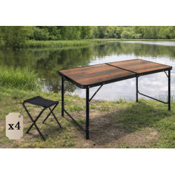 Комплект садовой мебели Gardlov 27304 (Brown/Black)