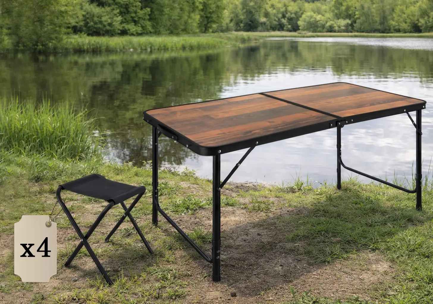 Комплект садовой мебели Gardlov 27304 (Brown/Black)