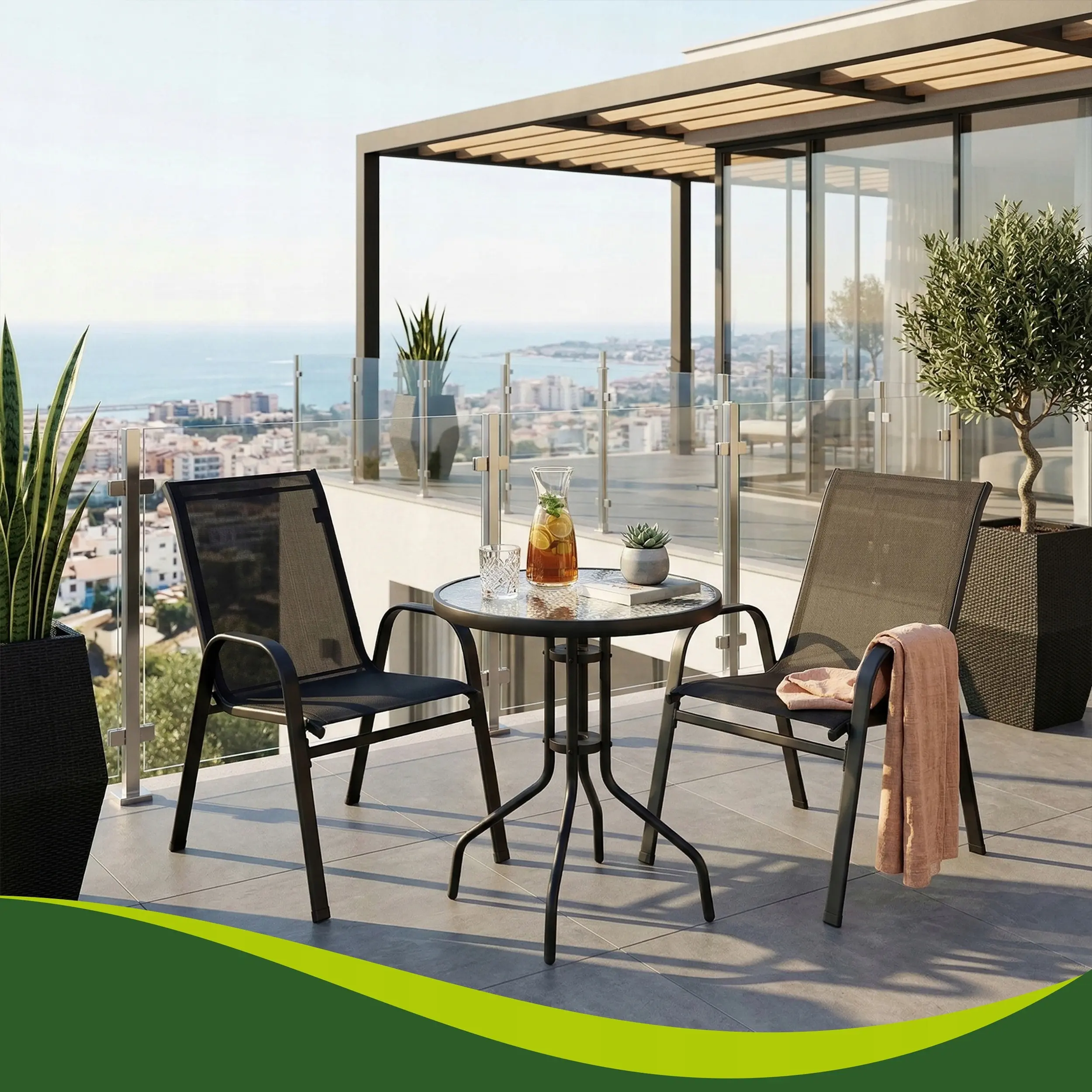 Комплект садовой мебели Gardlov 27568 (Black) - 11