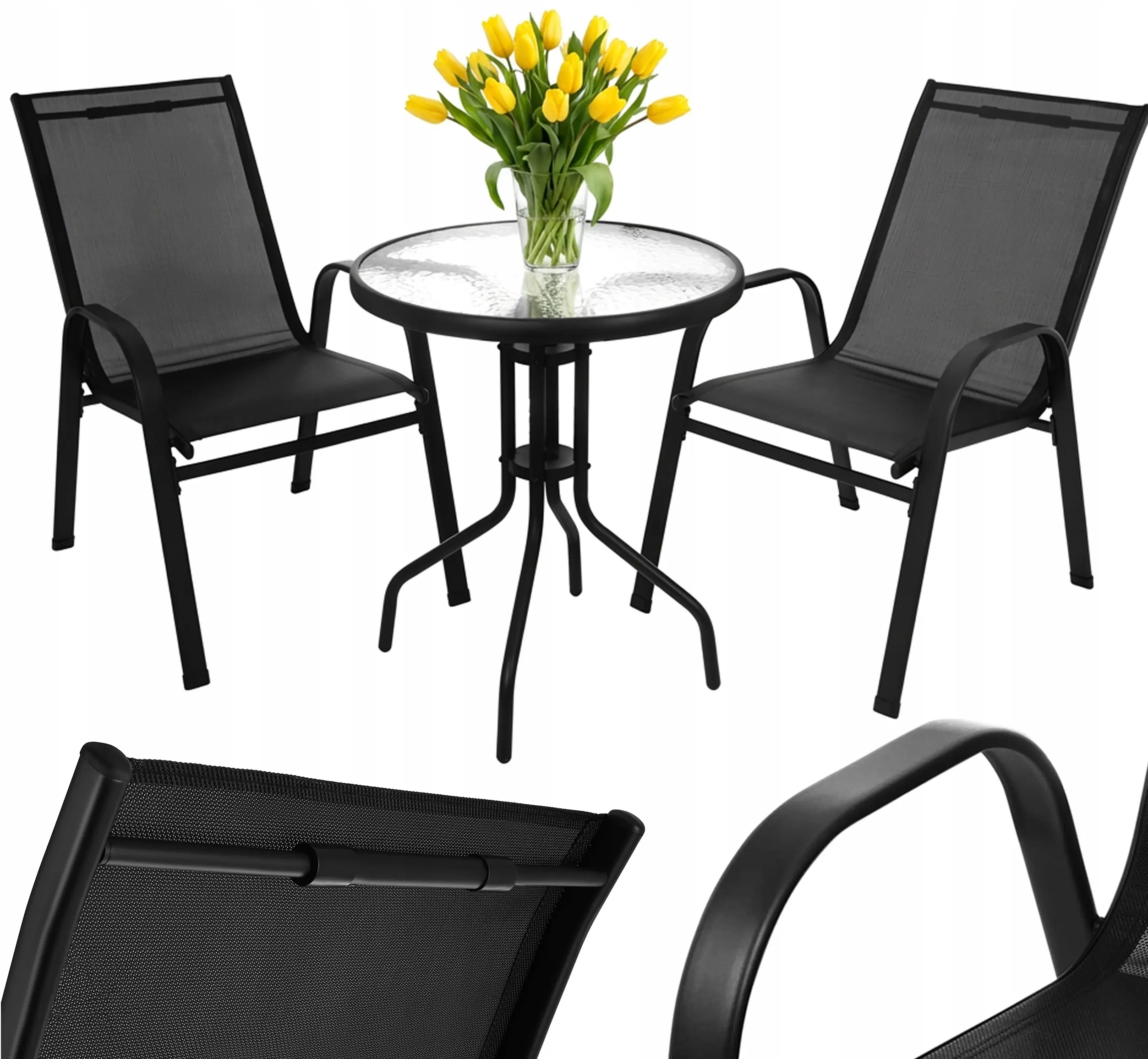 Комплект садовой мебели Gardlov 27568 (Black) - 6