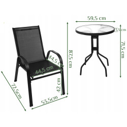 Комплект садовой мебели Gardlov 27568 (Black) Thumb