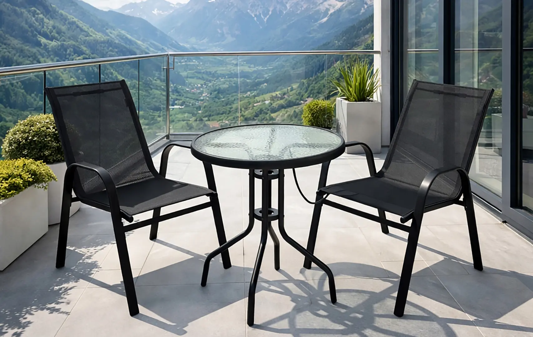 Комплект садовой мебели Gardlov 27568 (Black)