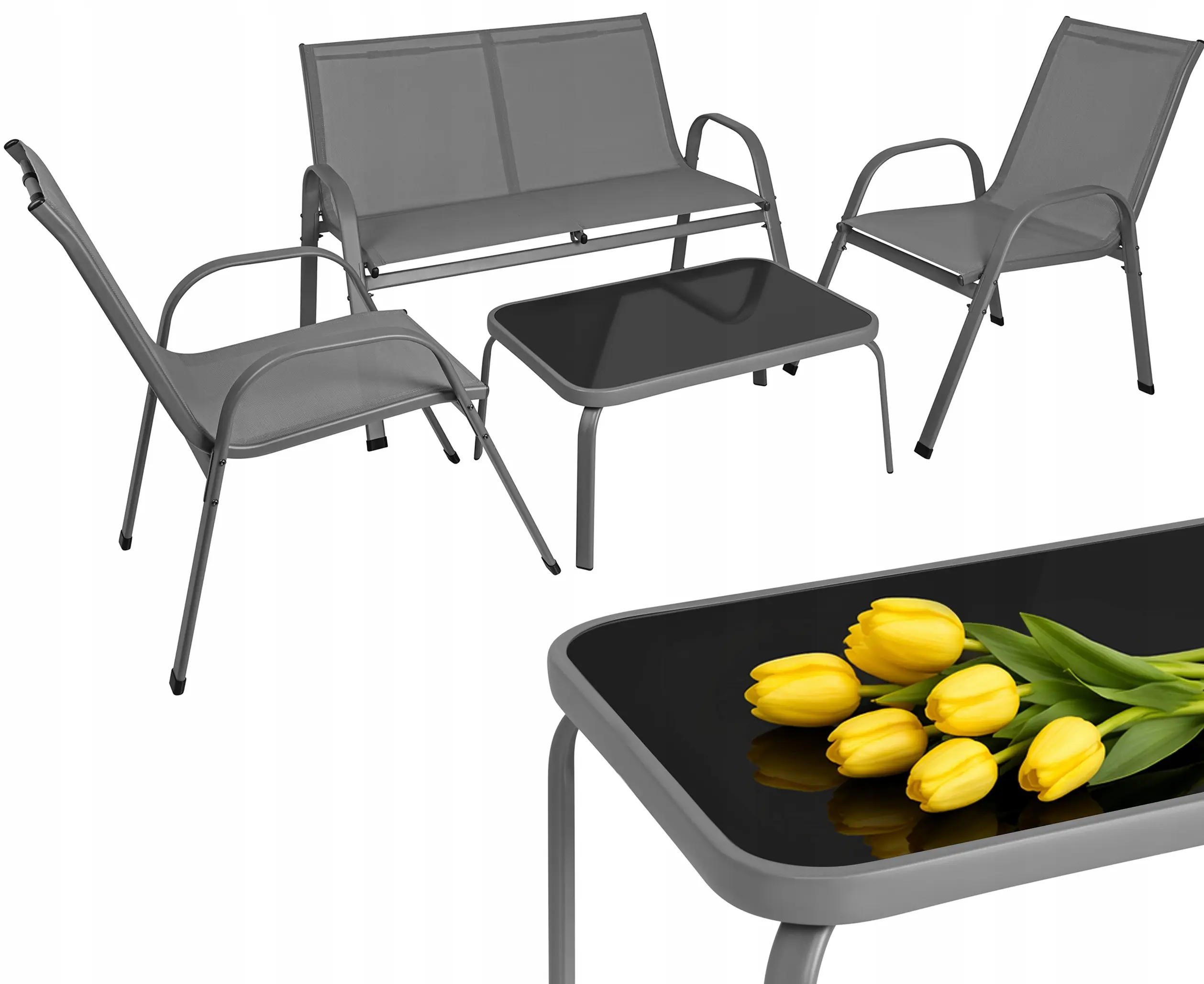Комплект садовой мебели Gardlov 27600 (Gray) - 5