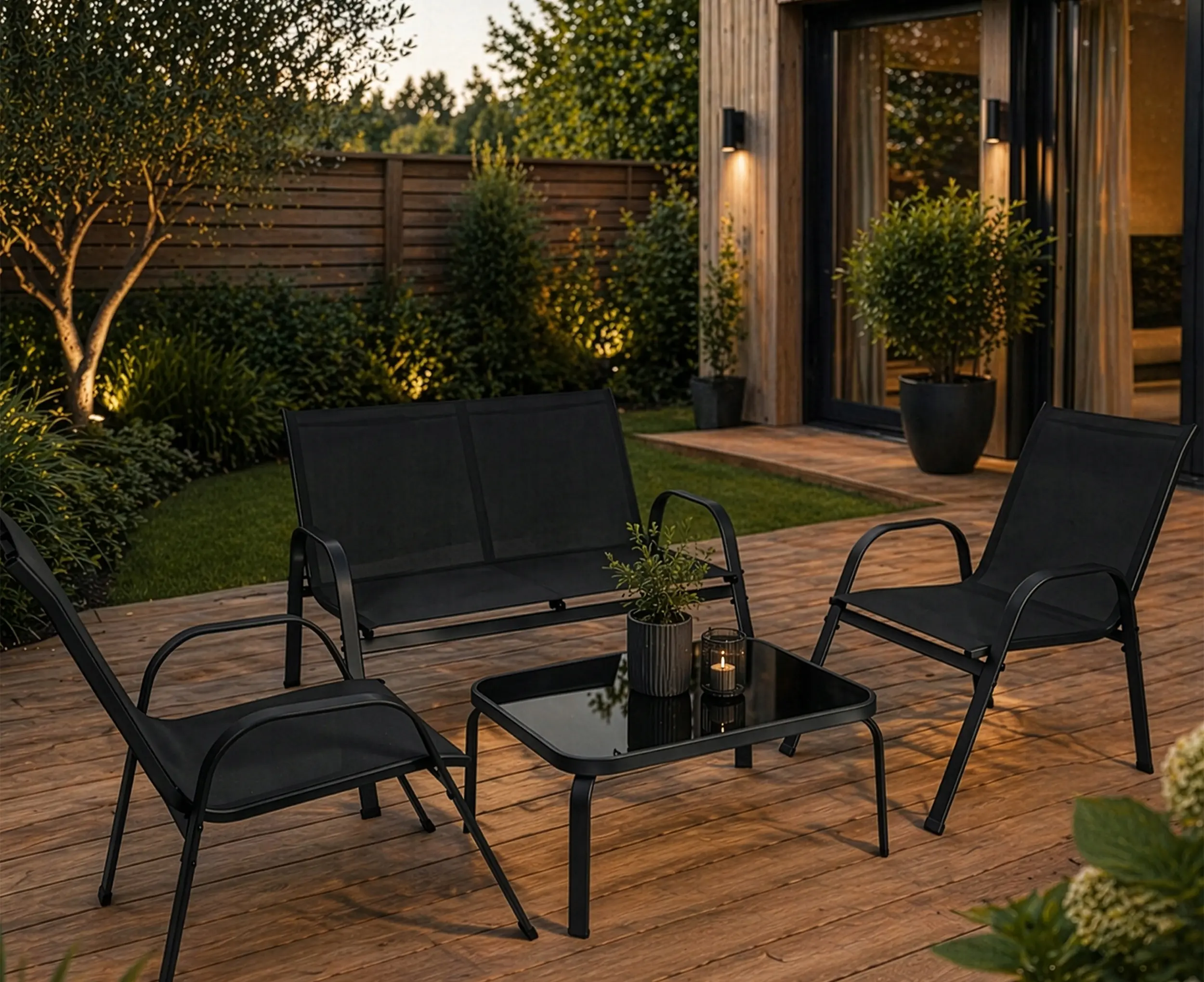 Комплект садовой мебели Gardlov 27601 (Black) - 8