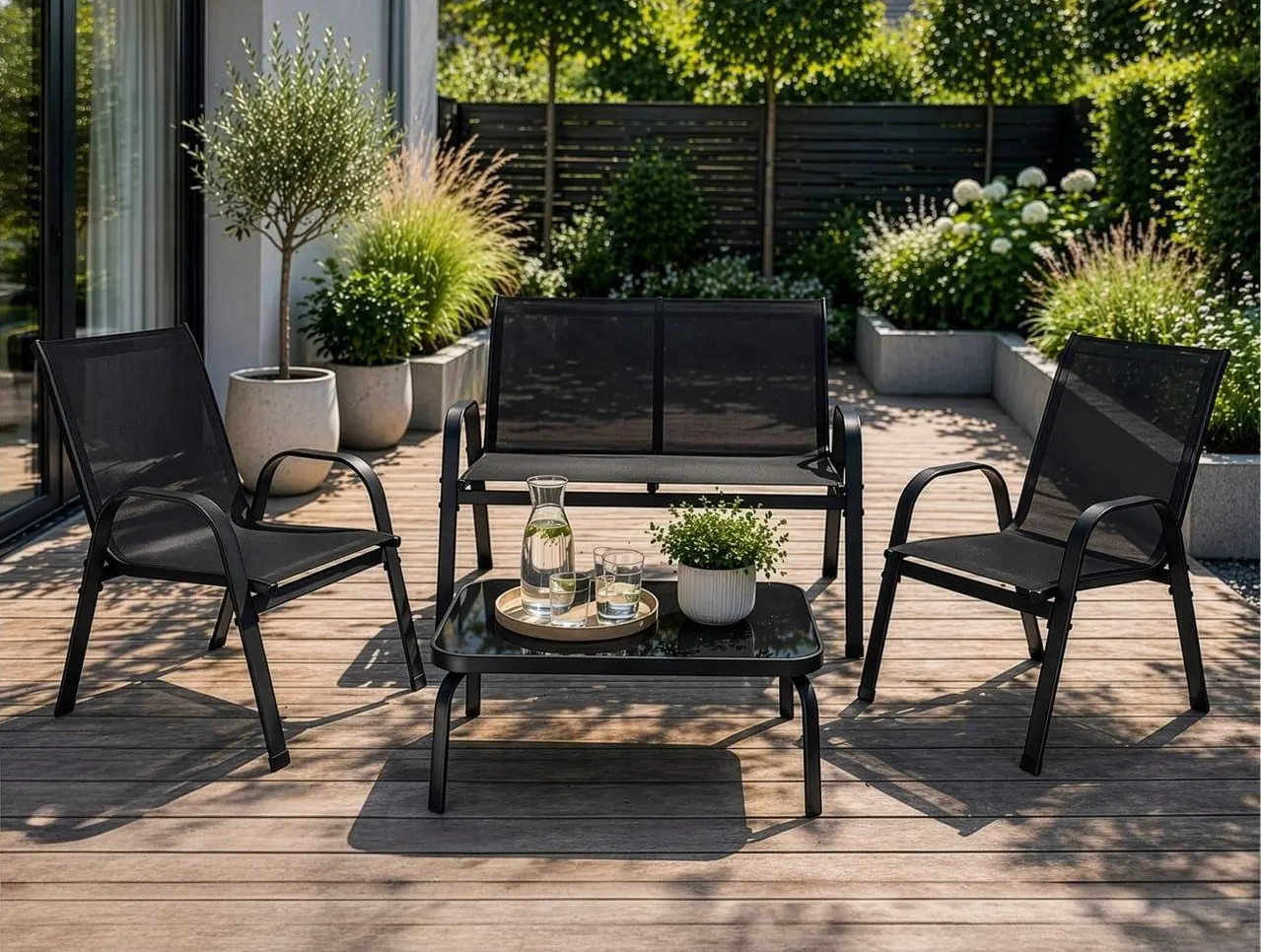 Комплект садовой мебели Gardlov 27601 (Black)
