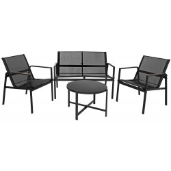 Комплект садовой мебели Gardlov 27622 (Black/Wood) Thumb