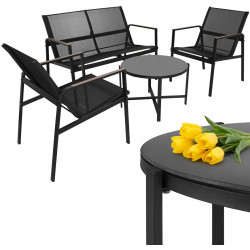 Комплект садовой мебели Gardlov 27622 (Black/Wood) Thumb