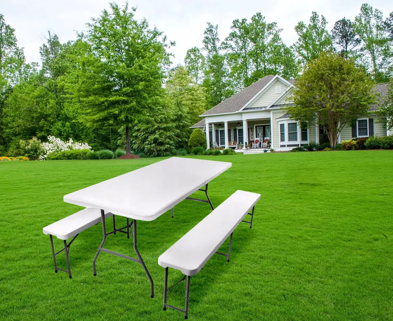 Set mobilier de gradina Gardlov 3257 (White)