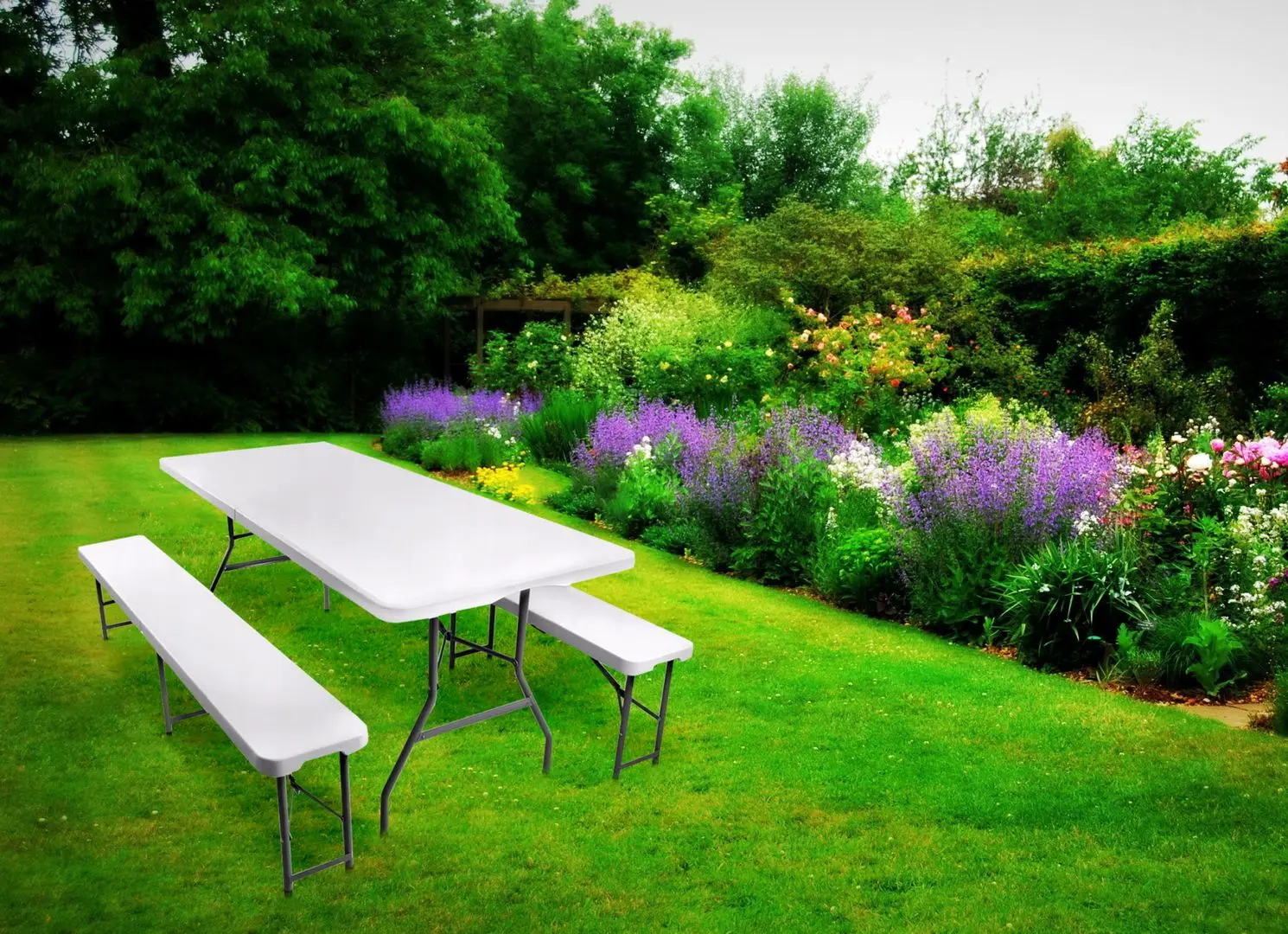 Set mobilier de gradina Gardlov 3257 (White)