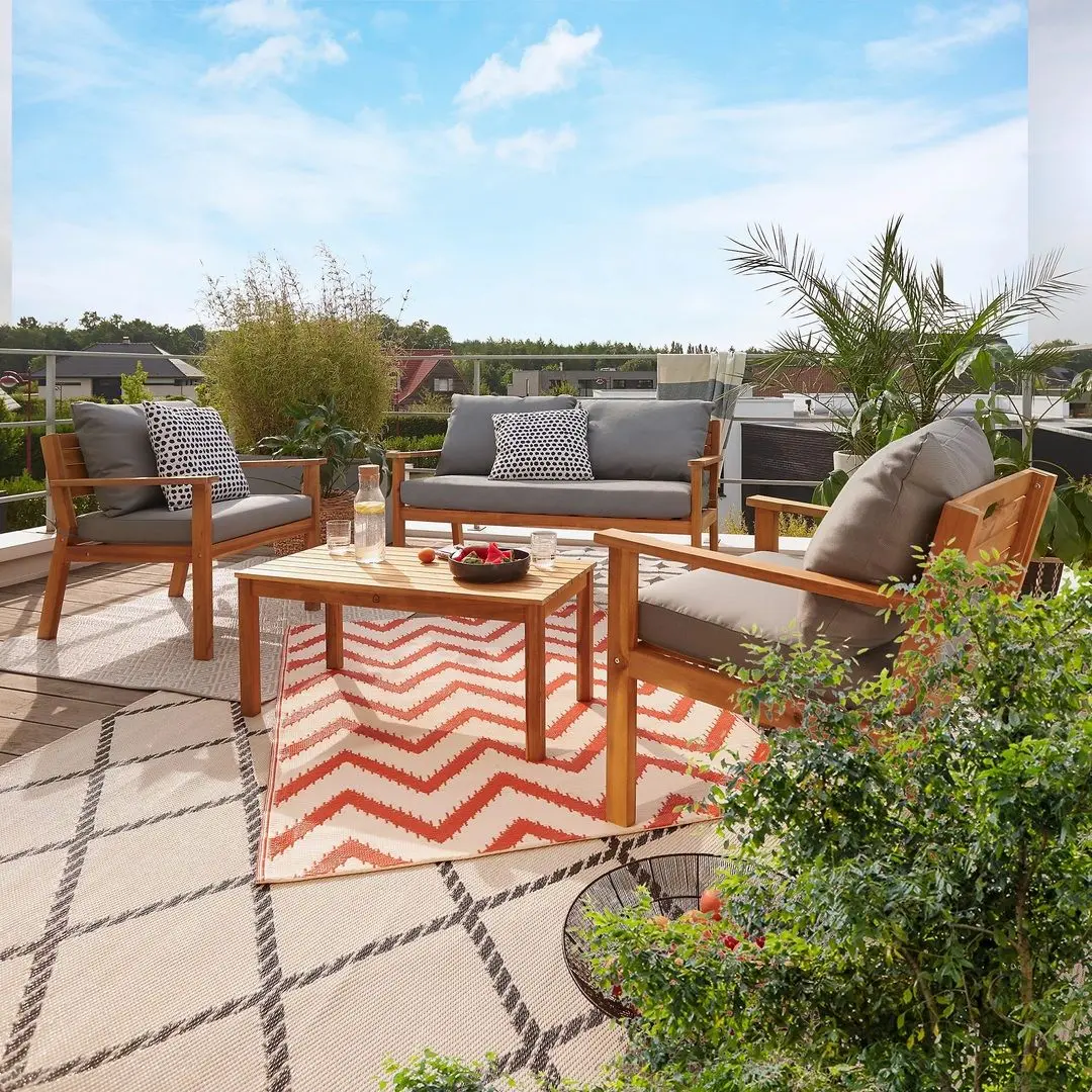 Set mobilier de gradina GoodHome Denia (Brown/Gray)