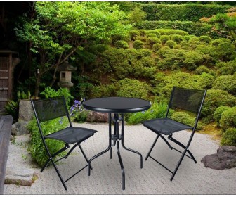 Set mobilier de gradina Gotel Garden line O15A (Grey/Black)