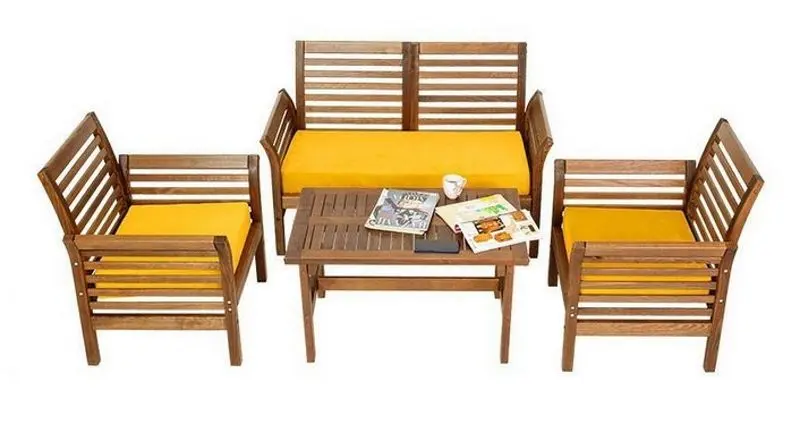 Set mobilier de gradina Green Bay Calipso 074633 (Brown/Yellow) - 3