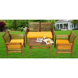 Set mobilier de gradina Green Bay Calipso 074633 (Brown/Yellow) Thumb