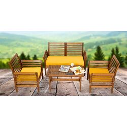 Set mobilier de gradina Green Bay Calipso 074633 (Brown/Yellow)
