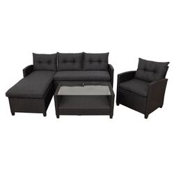 Set mobilier de gradina Green Bay Cebu (Black)