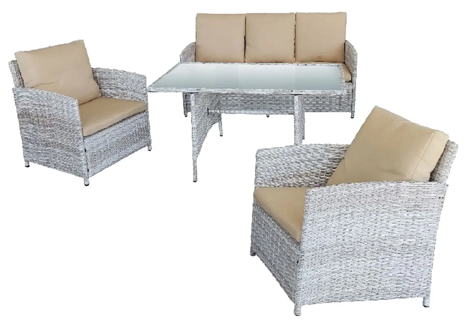 Set mobilier de gradina Green Bay Monaco F5022 (Grey)